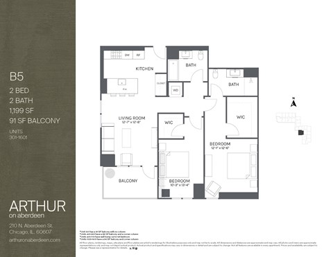 two bedroom floorplan